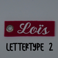 Sleutelhanger VILT met naam (tweezijdig bedrukt)